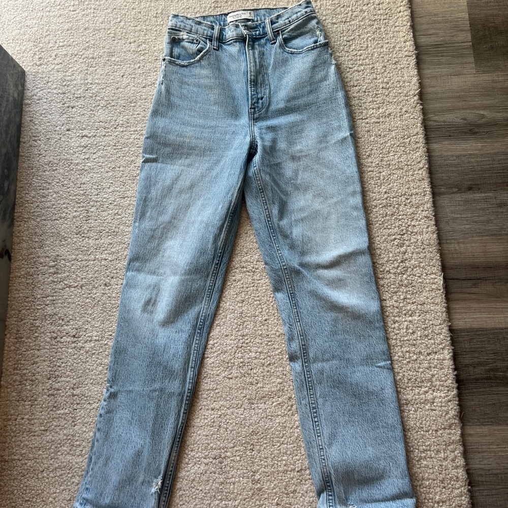 Abercrombie & Fitch High Rise Blue Jeans